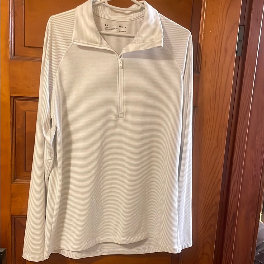 Under Armour White Quarter-Zip Pullover